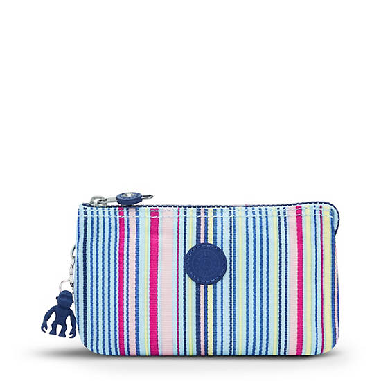 Kipling Creativity Large Printed Pouch Bags Resort Stripes | CA 2095OK